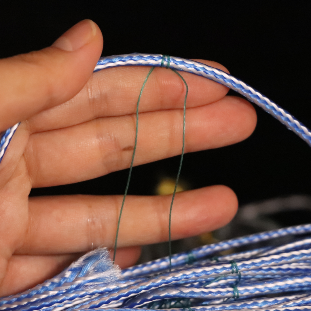 Finnish Fishing Net 3-Layer Trammel Net, Reinforced Nylon Silk Gill Net with Weighted Rope for Saltwater & Freshwater